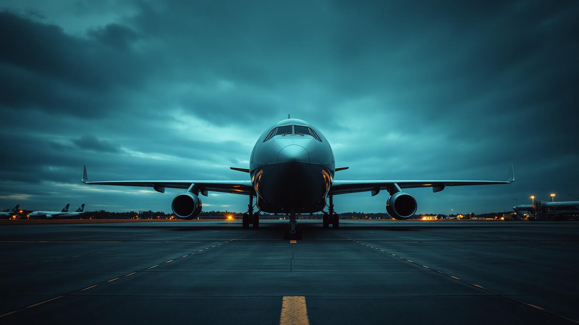 Avión fletado para repatriación en la pista